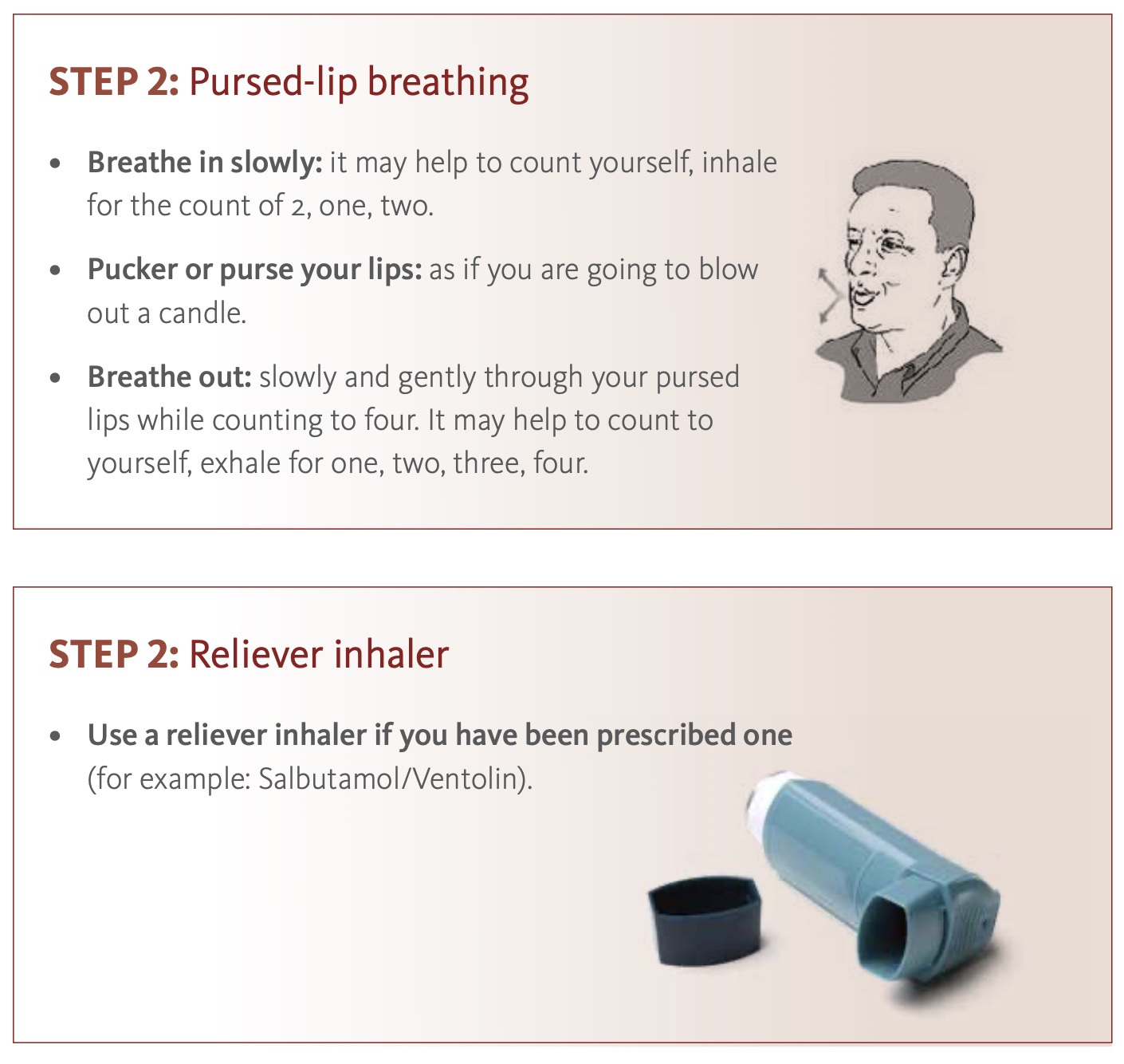 Pursed-lip breathing and breathing while bending forward | Cigna